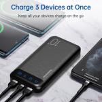 Slim 10000mAh Portable Charger with Dual USB Outputs