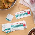 Printable Tickets with Tear-Away Stubs - 200 Pack