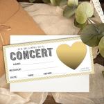 Personalized Concert Surprise Scratch Off Cards Set