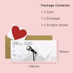 Personalized Concert Scratch Card for Music Lovers