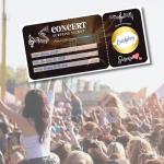 Personalized Scratch Off Concert Ticket Surprise