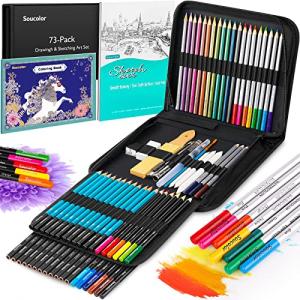 73 Piece Art Supplies Sketching Kit for Everyone