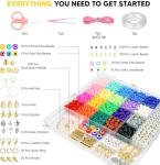 DIY Clay Bead Bracelet Making Kit for Kids