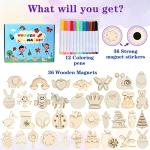 DIY Wooden Magnets Craft Kit for Kids Parties