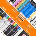 176PCS Art Supplies Sketching Kit for All Ages