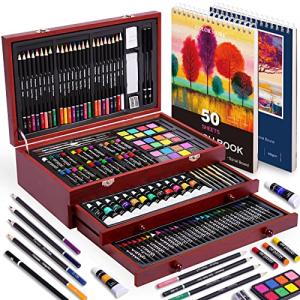 175-Piece Deluxe Art Set with Drawing Pads