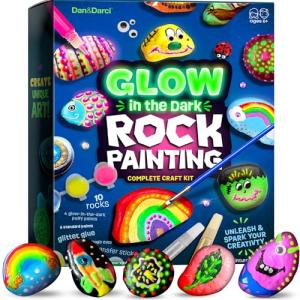 Glow in the Dark Rock Painting Kit for Kids
