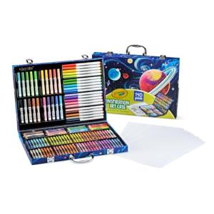 Crayola Inspiration Art Case Coloring Set, 140pc Space Theme – Art Kit for Kids, Crayons, Markers, Pencils, Gift for Boys & Girls, Ages 5, 6, 7, 8 [Amazon Exclusive]