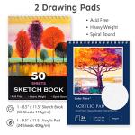 175-Piece Deluxe Art Set with Drawing Pads