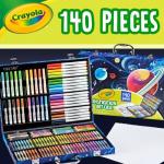 Crayola Inspiration Art Case Coloring Set, 140pc Space Theme – Art Kit for Kids, Crayons, Markers, Pencils, Gift for Boys & Girls, Ages 5, 6, 7, 8 [Amazon Exclusive]