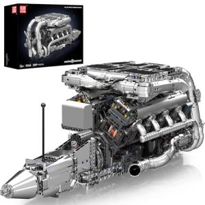 Mini V8 Twin Turbo Engine Model Kit