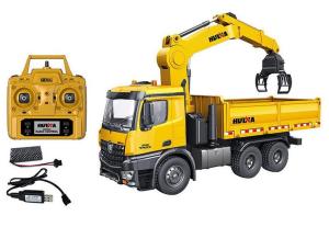 HuiNa RC Timber Grab Dump Truck, 1:14 Scale