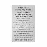 I Love You More Wallet Card Gift