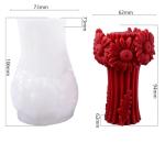 Wave Spiral Silicone Candle Mold for Crafts