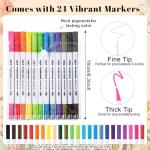 Adult Coloring Book Set with Markers for Relaxation