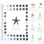 Sea Watercolor Workbook with 12 DIY Patterns