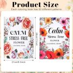 Adult Coloring Book Set with Markers for Relaxation