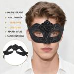 Black Masquerade Masks for Couples and Parties