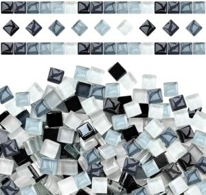 1200pcs Black White Grey Crystal Mosaic Tiles