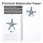 Sea Watercolor Workbook with 12 DIY Patterns