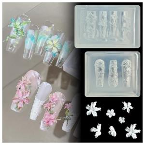 3D Flower Silicone Nail Molds - Set of 2