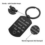 Drive Safe Keychain for Him - Birthday Gift