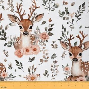 Cute Deer Fabric for Kids’ DIY Projects