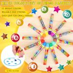 Colorful Bingo Daubers Dot Markers - 12 Pack