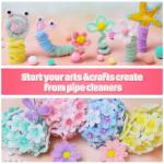 Light Yellow Pipe Cleaners for Flower Crafts