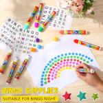 Colorful Bingo Daubers Dot Markers - 12 Pack