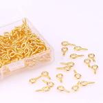300pcs Mini Screw Eye Pins for DIY Crafts