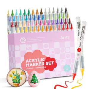 60 Color Acrylic Paint Pens for Creative Projects