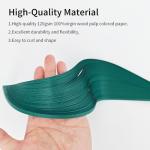 Forest Green Quilling Paper Strips – 240 Pack