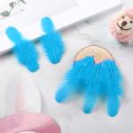 300 Turquoise Craft Feathers for DIY Fun