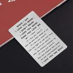 I Love You More Wallet Card Gift