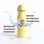 100 Watercolor Art Stickers for Scrapbooks and Crafts