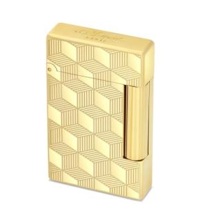 S.T. Dupont LI Initial Cube Y Gold Lighter