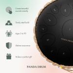 Black Panda Drum Pro – 15" Steel Tongue Handpan