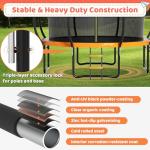 12FT Outdoor Trampoline for Kids and Adults