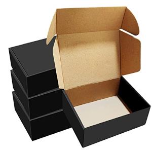 30 Pack Black Corrugated Mailer Gift Boxes