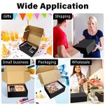 30 Pack Black Corrugated Mailer Gift Boxes