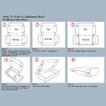 Set of 20 White Cardboard Mailing Boxes