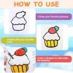 3D Puffy Paint Kit with Canvas and Markers