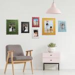 Wavy Edge Wooden Picture Frame for 4x6 Photos
