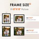 Black 8x10 Picture Frame Set of 2