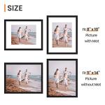 Set of 5 Black Picture Frames for Gallery