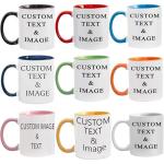 Personalized Photo Mug with Custom Text Design