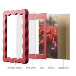 Wavy Edge Wooden Picture Frame for 4x6 Photos