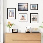 9 Pack Black Picture Frames for 5x7 or 8x10