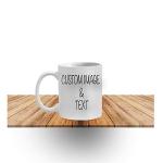 Personalized Photo Mug with Custom Text Design